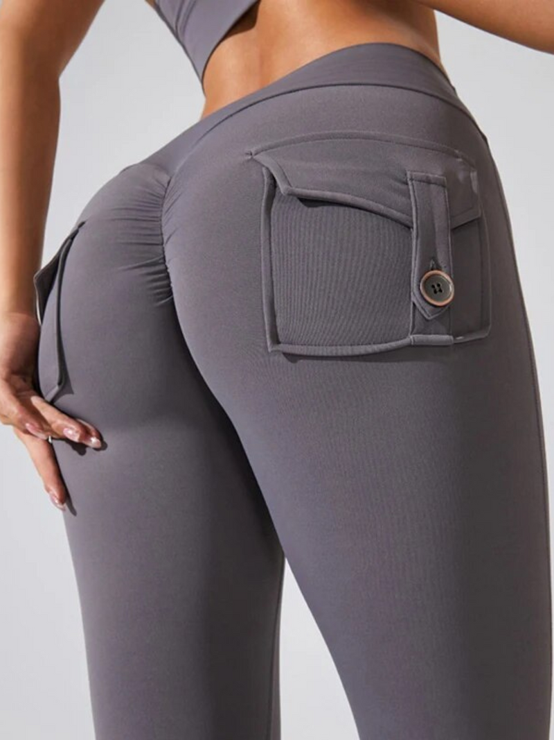 Calça Legging Modeladora Modern Shaper com Bolsos e Empina Bumbum