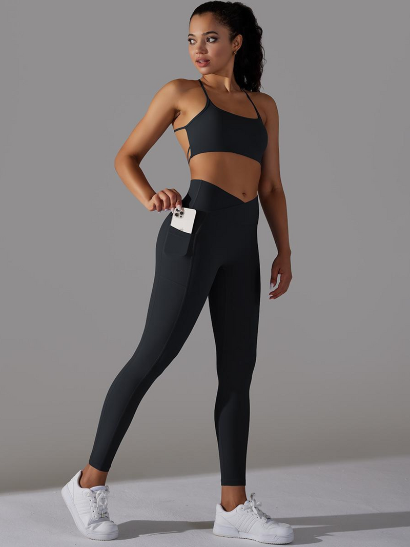 Conjunto Top e Calça Legging Fitness Modern Confort - Cóz V Costas Cruzada