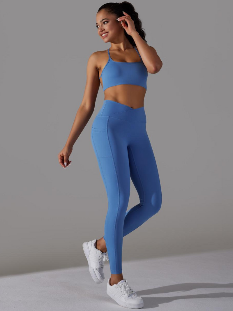 Conjunto Top e Calça Legging Fitness Modern Confort - Cóz V Costas Cruzada