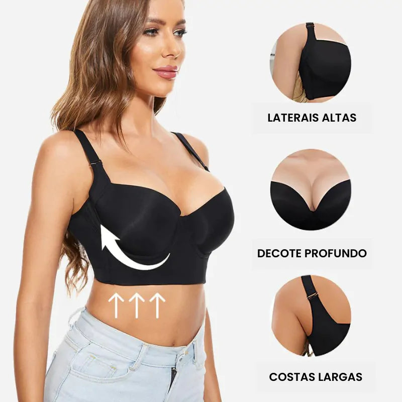 Sutiã Push-Up Efeito Modelador - O Número 1 em Conforto e Firmeza! [ Compre 1 Leve 2 ]