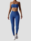 Conjunto Top e Legging Fitness sem Costura - Modern Slim Top Sem Alças