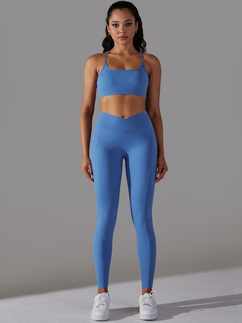 Conjunto Top e Calça Legging Fitness Modern Confort - Cóz V Costas Cruzada