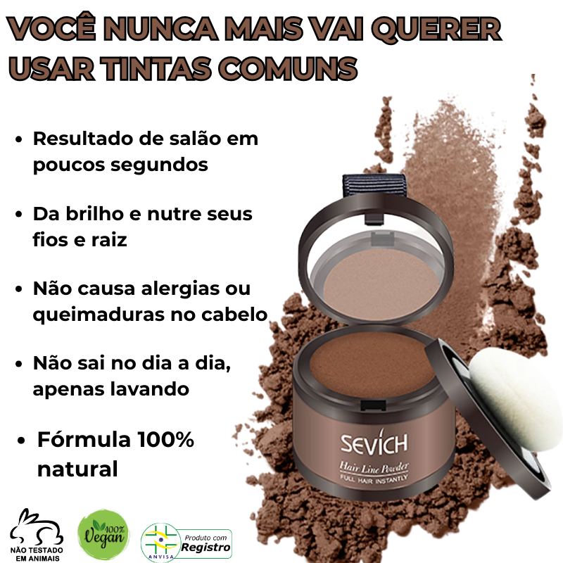 Sevích™ - Tinta de Cabelo em Pó - A Tinta de Maquiagem Capilar à Prova D'água