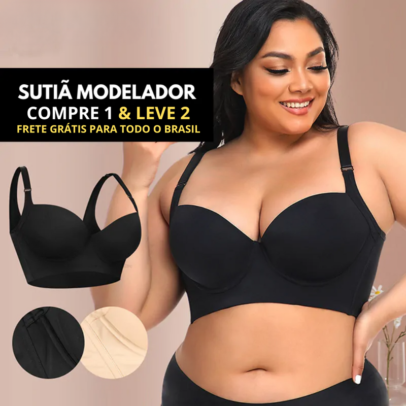 Sutiã Push-Up Efeito Modelador - O Número 1 em Conforto e Firmeza! [ Compre 1 Leve 2 ]