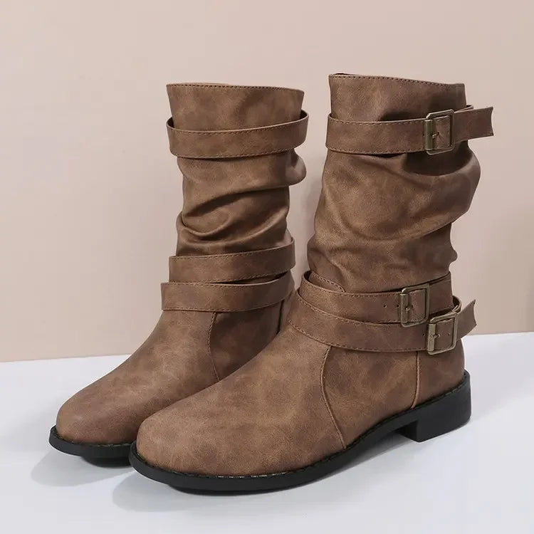 Bota Feminina de Inverno em Couro Legítimo - Horizon