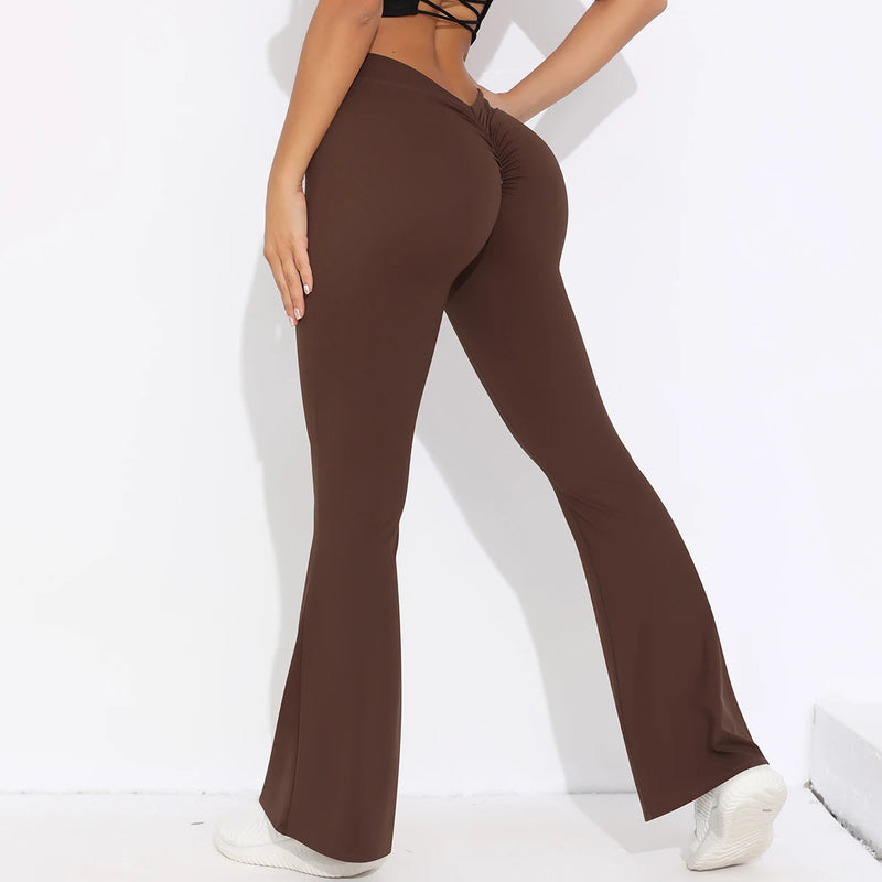 Calça Legging Flare em Corte V