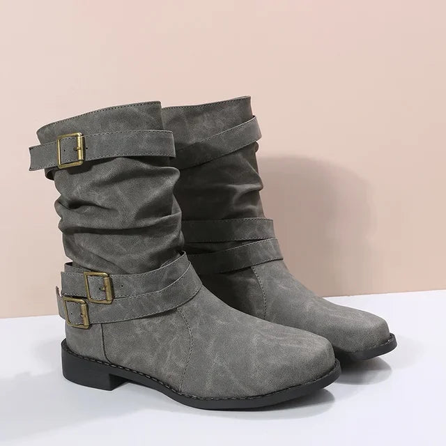 Bota Feminina de Inverno em Couro Legítimo - Horizon