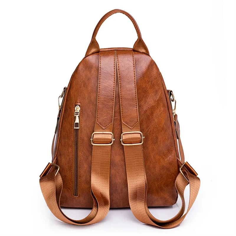 Mochila Feminina em Couro Legítimo - Wood